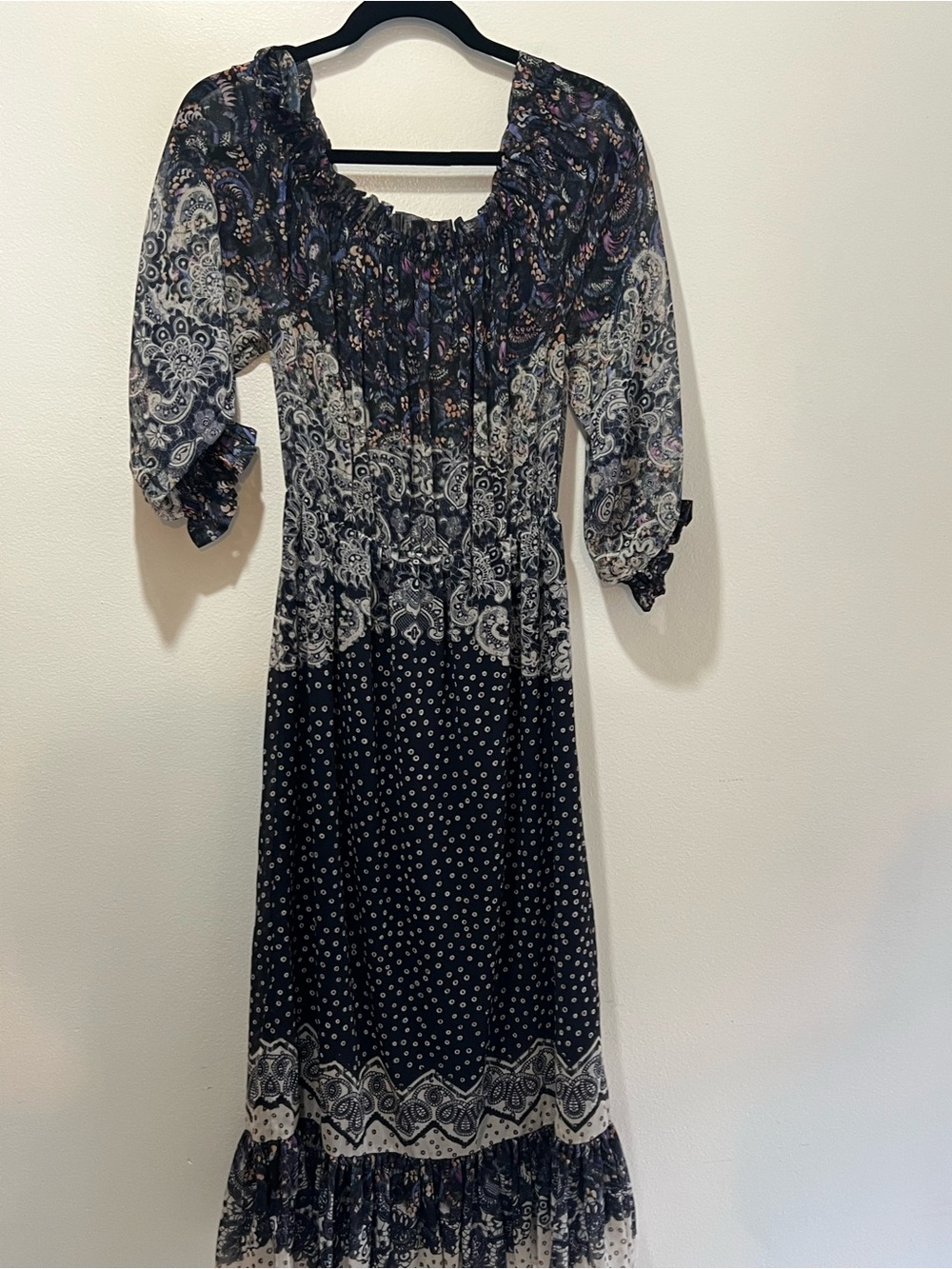 SALONI Sheer Maxi Dress